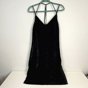Splendid Crushed Velvet T-back Midi Dress M